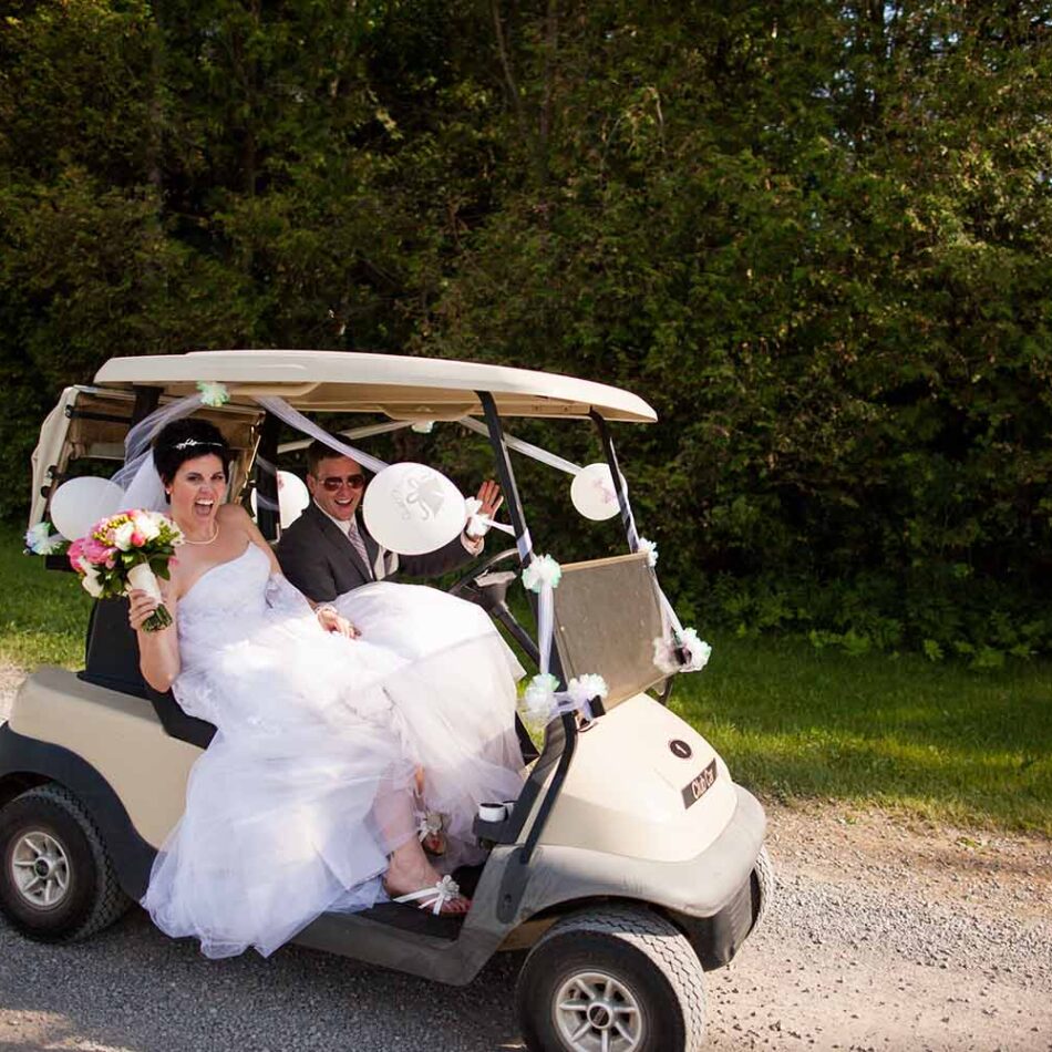 Calabogie Peaks Resort - Mountain Wedding on Golf Carts